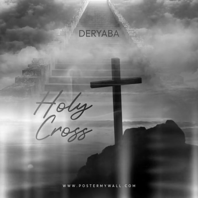 Holy Cross Jesus Christ Religion Heaven Video Illustration Instagram Post template