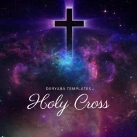 Holy Cross Video Album Cover Music Persegi (1:1) template
