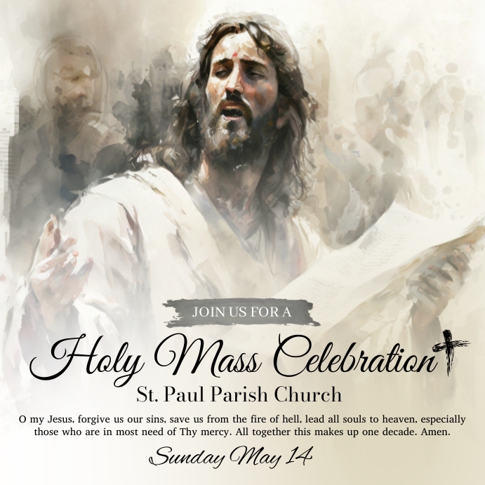 Copy of Holy Mass | PosterMyWall