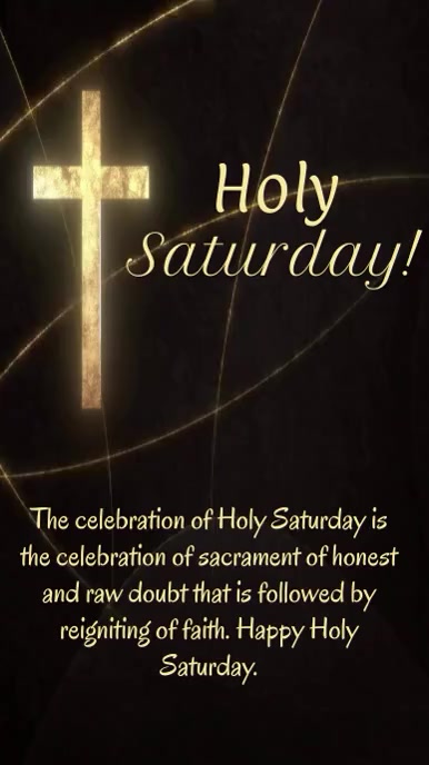 holy saturday,black saturday,silence saturday Instagram Story template