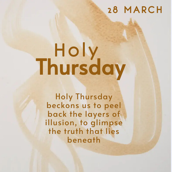 Copy of Holy Thursday | PosterMyWall