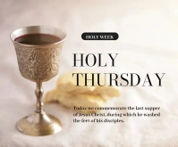 Holy Thursday Instagram post template Medium Rectangle