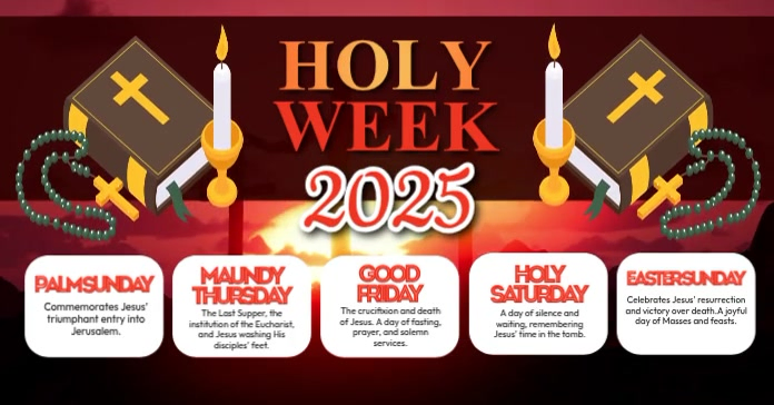 Holy Week2025 Holy Week 2025 Timeline Template | PosterMyWall