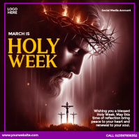 Holy Week Ad Instagram-Beitrag template