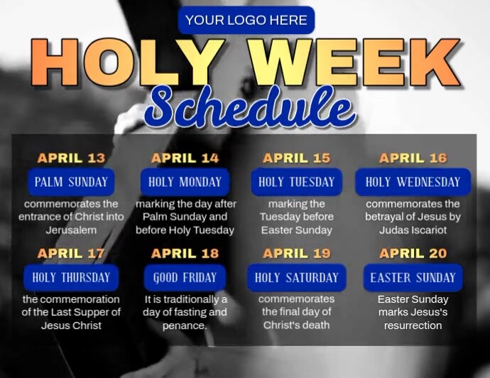 Plantilla de Holy Week Ads | PosterMyWall
