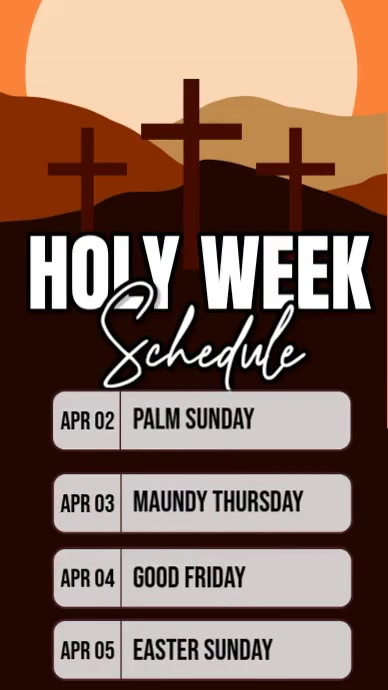 Holy Week Ads Template | PosterMyWall