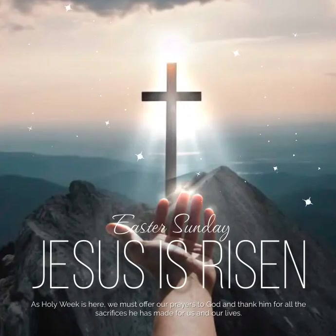 Holy Week Short Message Modèle Holy Week ads | PosterMyWall