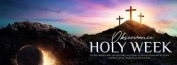 Holy Week ads Фотография обложки профиля Facebook template