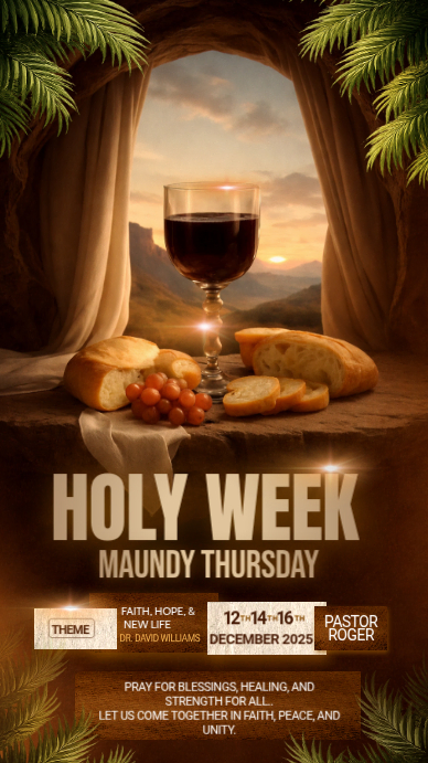 Holy Week Celebration Instagram Story Template | PosterMyWall