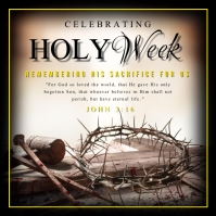 Holy Week Scroll Image Holy Week Template | PosterMyWall