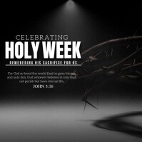 Holy Week Sample Posts Holy Week Template | PosterMyWall