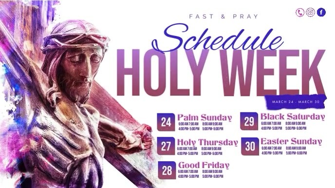 Holy week Template | PosterMyWall