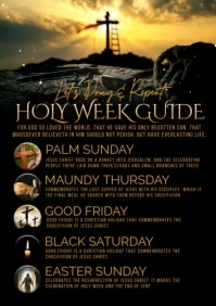 Holy week A4 template