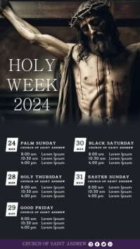 Holy Week Sample Posts Holy Week Template | PosterMyWall