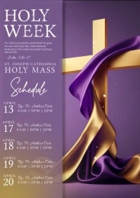 Holy Week A4 template