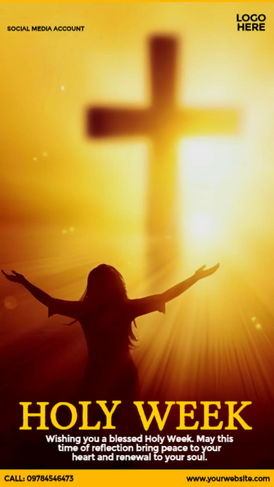 Holy Week Template | PosterMyWall