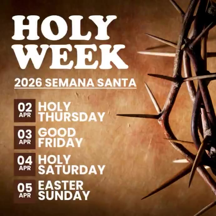 Holy Week Template | PosterMyWall