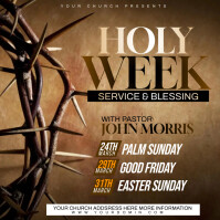 Holy Week Professional Holy Week Template | PosterMyWall