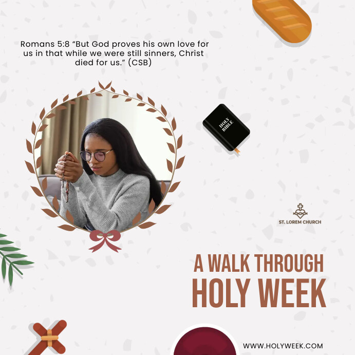 Holy Week Sample Posts holy week design Template | PosterMyWall