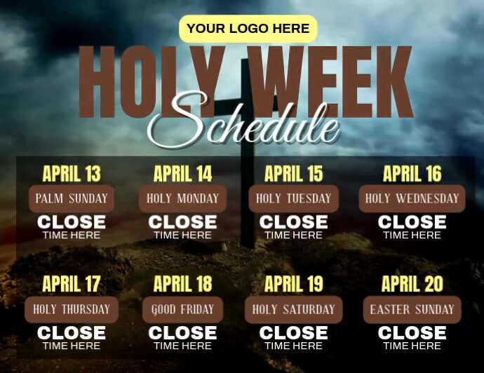 Holy Week Design Template | PosterMyWall