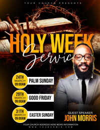Holy Week Professional Holy Week Template | PosterMyWall