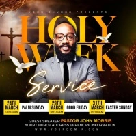 Holy Week Instagram Post template