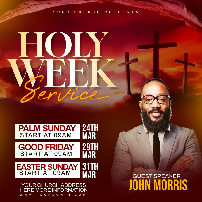 Copy of Holy Week | PosterMyWall