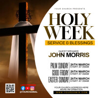 Holy Week Professional Holy Week Template | PosterMyWall