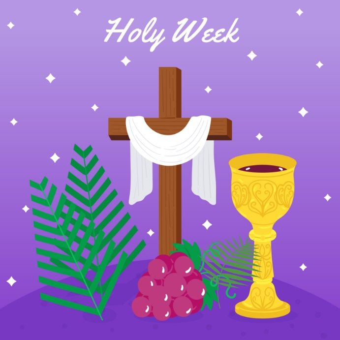 Holy Week Sample Posts Holy week Template | PosterMyWall