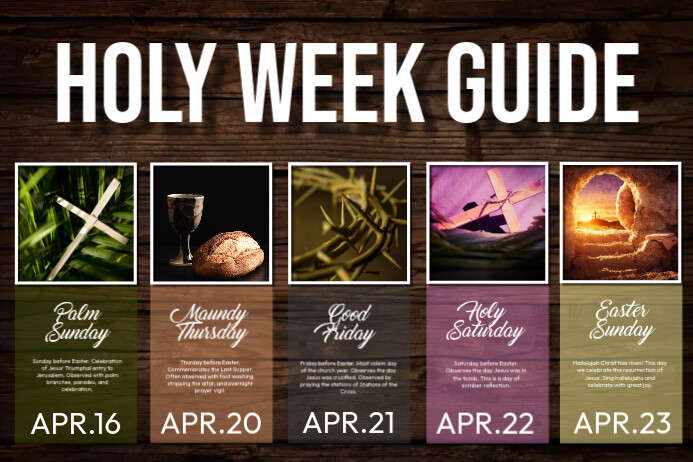 Copy of Holy Week Guide Ads | PosterMyWall