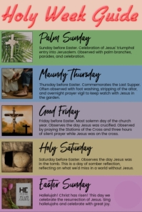 3,150+ holy week guide template Customizable Design Templates ...