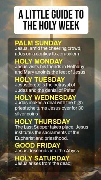 Plantilla de Holy Week Guide | PosterMyWall