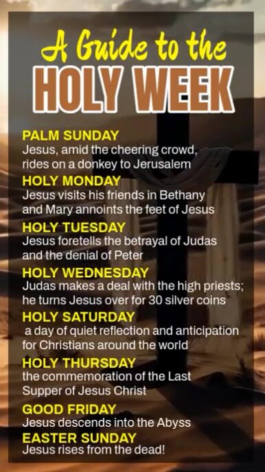 Copy of Holy Week Guide | PosterMyWall