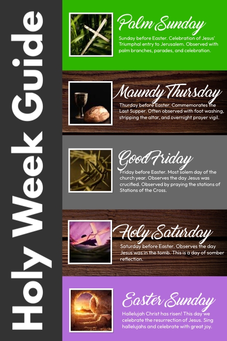 Copy of Holy Week Guide Poster | PosterMyWall
