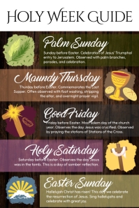 Holy Week Guide Template | PosterMyWall