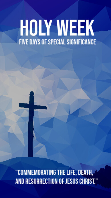 Holy Week Postre Holy Week Holy Week Poster Template | PosterMyWall