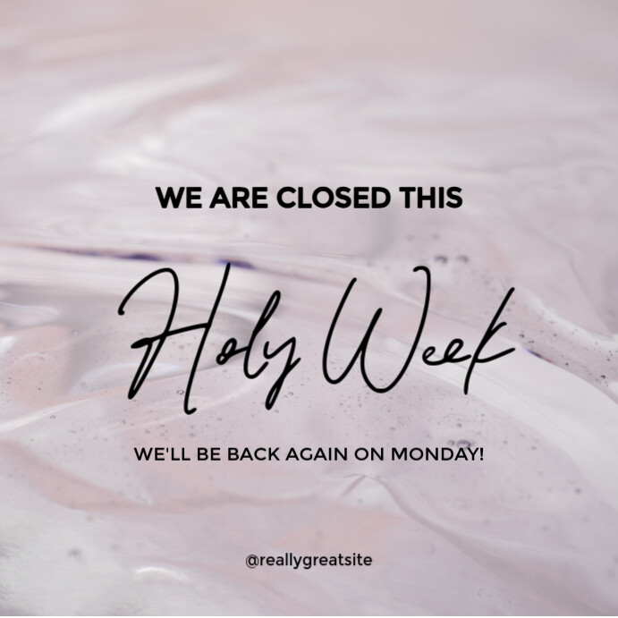 Modèle Holy Week Instagram Post | PosterMyWall