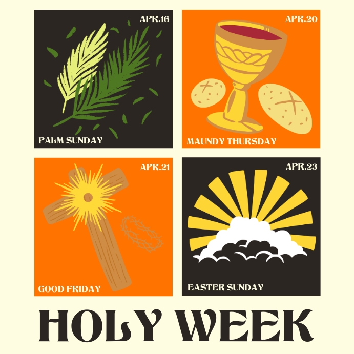 Holy Week Postre Plantilla de Holy Week Instagram Post | PosterMyWall