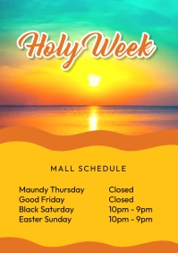Holy Week Mall Schedule 2024 A1 template