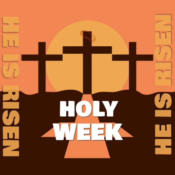 Holy Week Sample Posts Holy Week Poster Template | PosterMyWall
