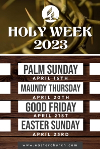 Holy Week Sample Posts Holy Week Banner Template | PosterMyWall
