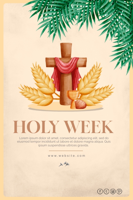 Holy Week Postre Holy Week Poster Template | PosterMyWall