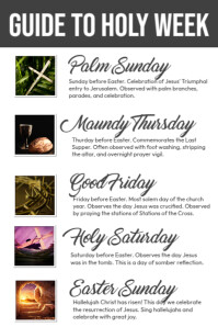 Holy Week Notepage Guide Holy Week Template | PosterMyWall