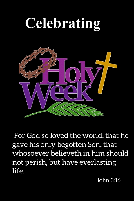 holy week poster Template | PosterMyWall