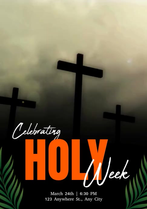 Holy Week Postre HOLY WEEK POSTER Template | PosterMyWall