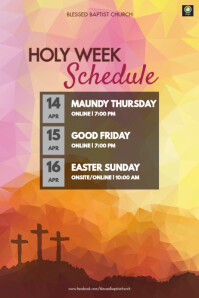 141+ Free Templates for 'Holy week schedule' | PosterMyWall 141-free-templates-for-holy-week-schedule-postermywall