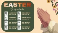Holy Week Schedule Blog Header template