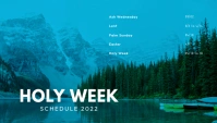 Holy Week Schedule Templates 2022 Заголовок блога