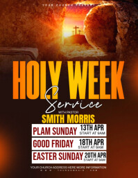 Holy week service Template | PosterMyWall