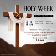 Holy Week Professional Holy Week Template | PosterMyWall